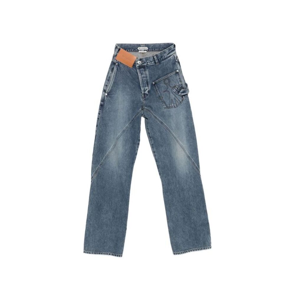 Jw Anderson Women Twisted Denim Jeans